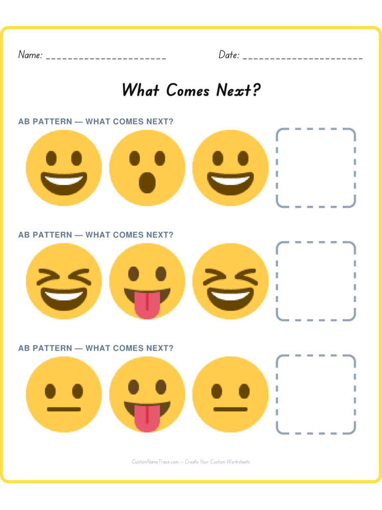 Mixed Review pattern worksheet 56 for kids
