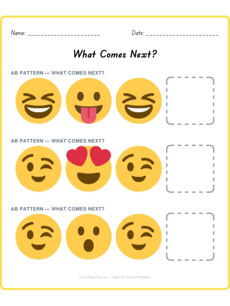 Mixed Review pattern worksheet 57 for kids