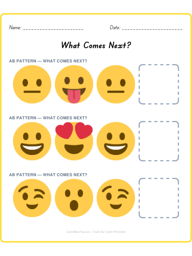 Mixed Review pattern worksheet 59 for kids