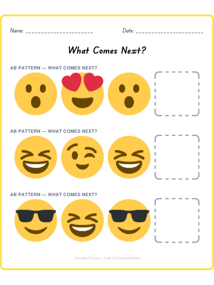Mixed Review pattern worksheet 62 for kids