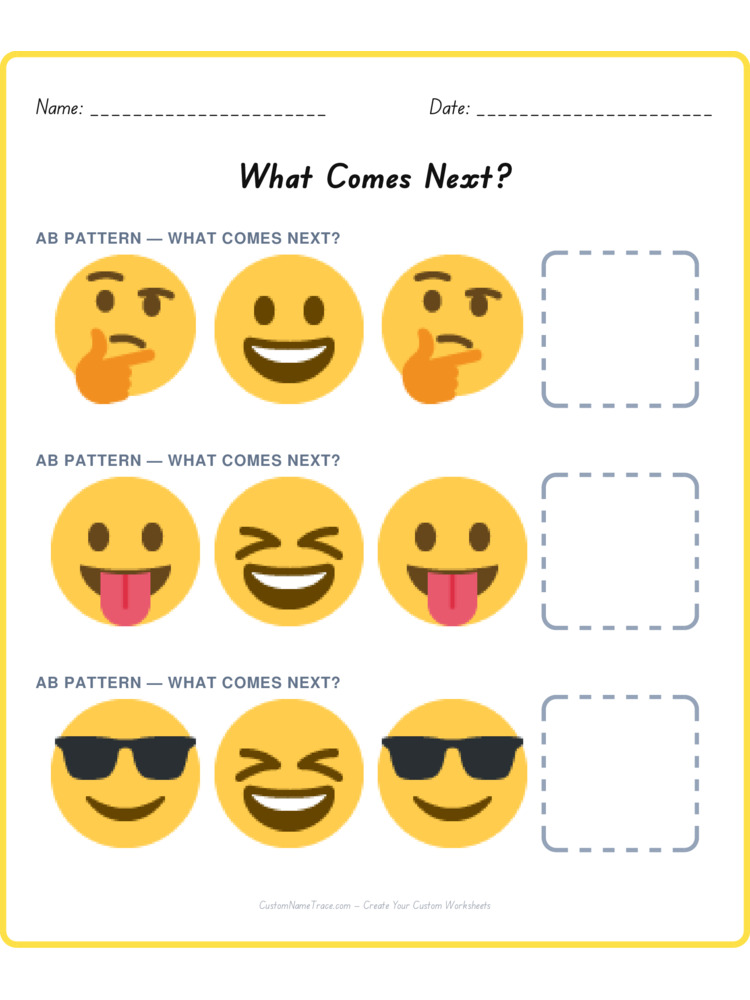 Mixed Review pattern worksheet 64 for kids