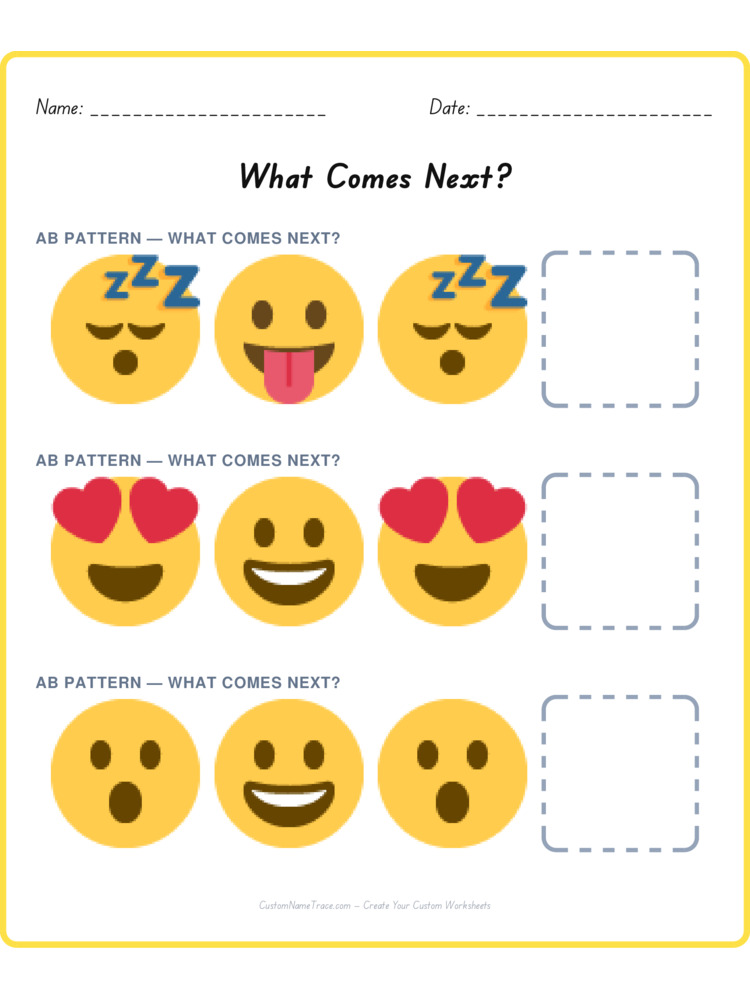 Mixed Review pattern worksheet 65 for kids