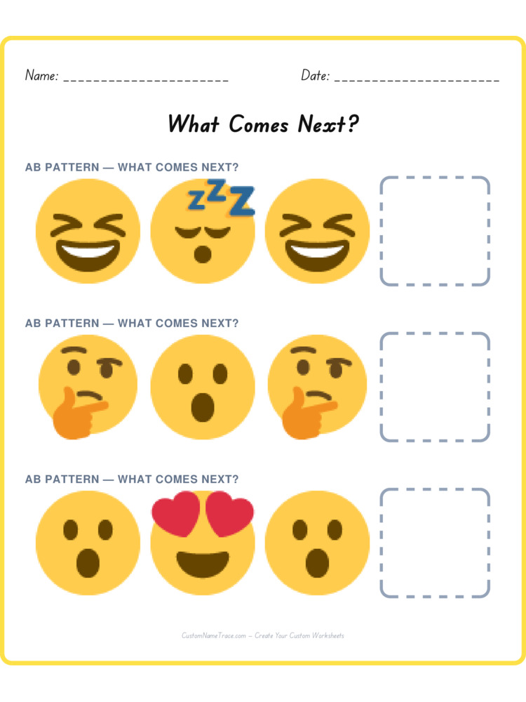 Mixed Review pattern worksheet 67 for kids