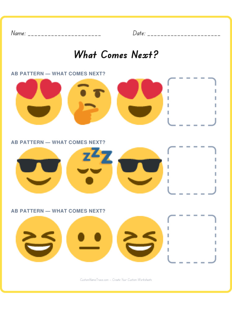 Mixed Review pattern worksheet 68 for kids