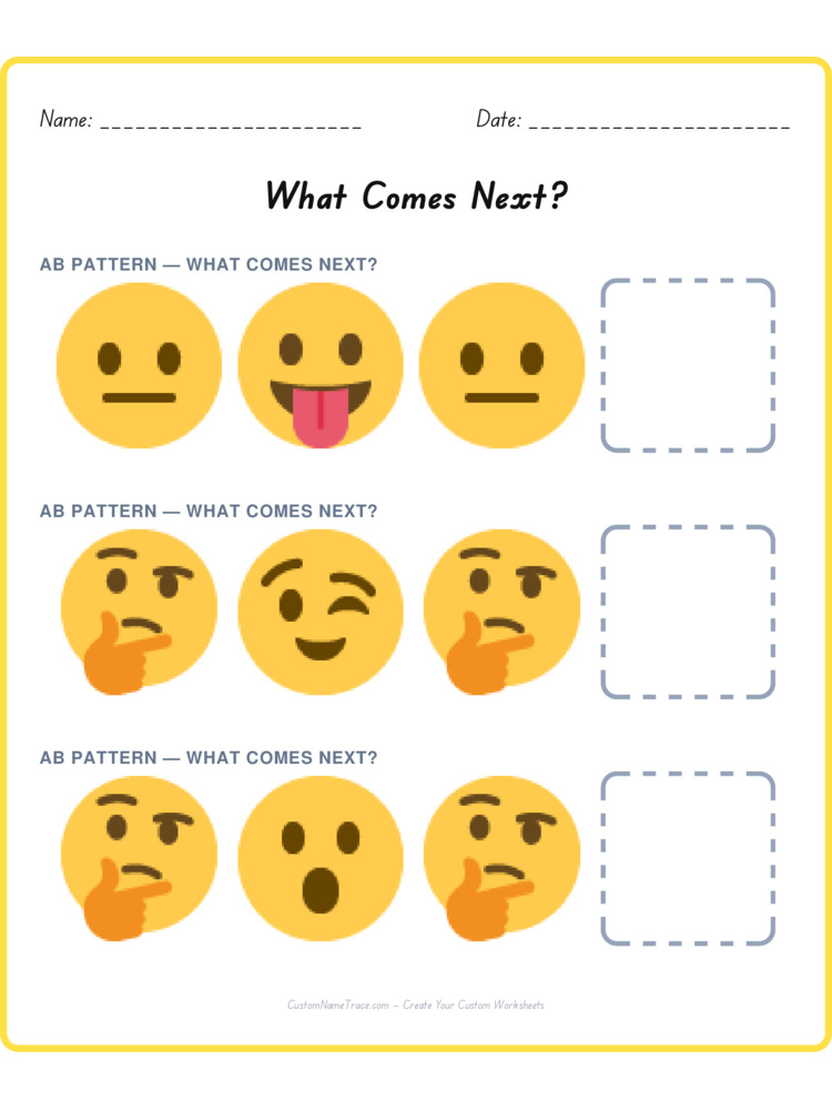 Mixed Review pattern worksheet 69 for kids