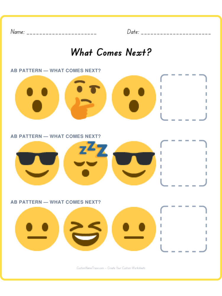 Mixed Review pattern worksheet 75 for kids