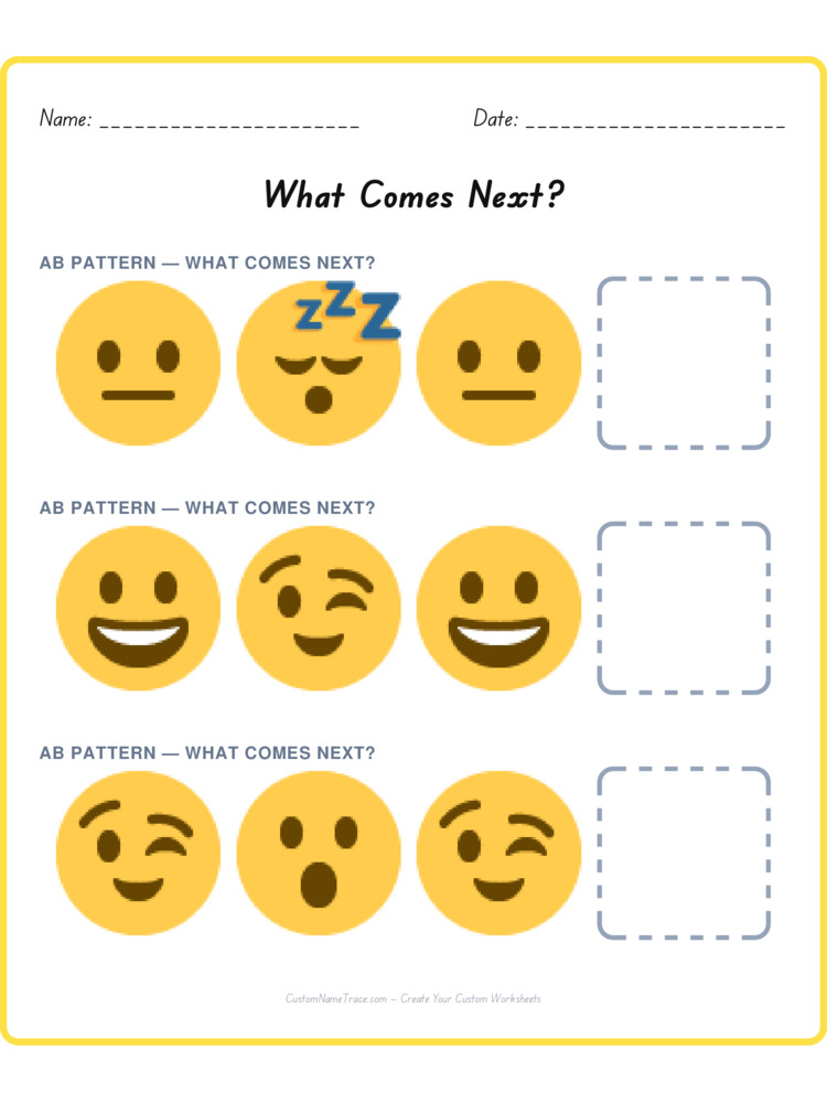 Mixed Review pattern worksheet 76 for kids