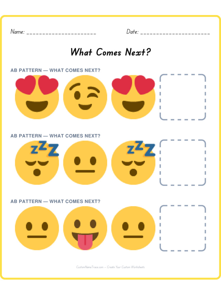 Mixed Review pattern worksheet 79 for kids
