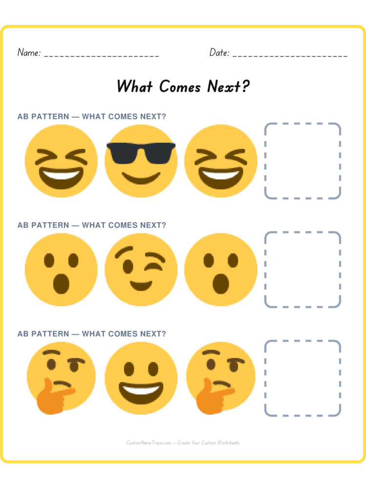 Mixed Review pattern worksheet 80 for kids
