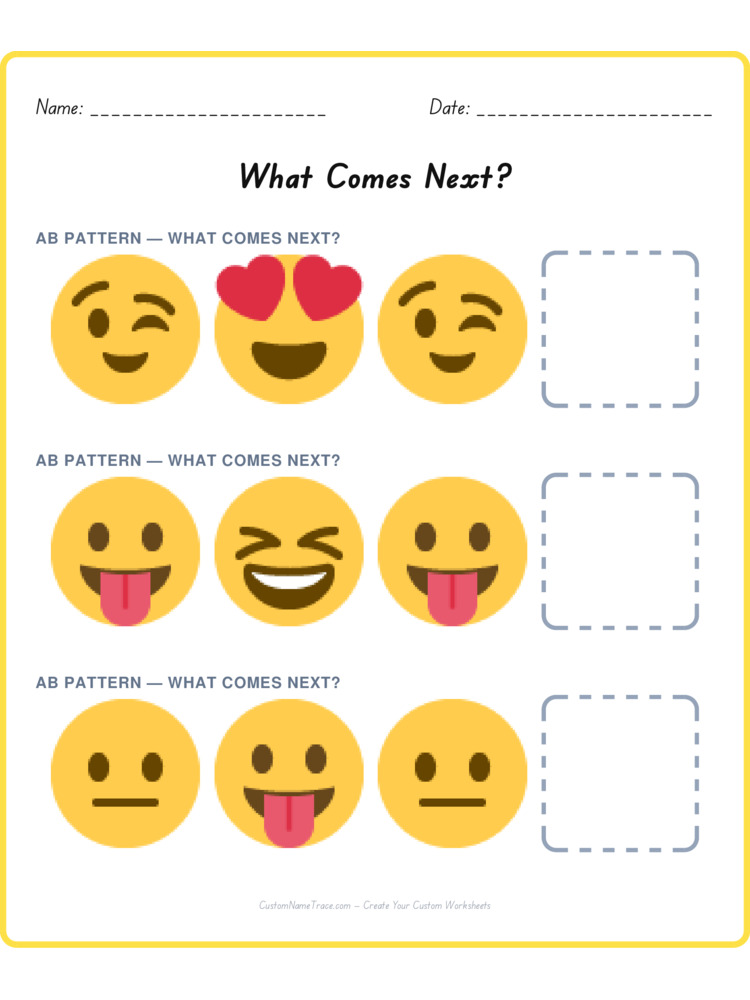 Mixed Review pattern worksheet 83 for kids