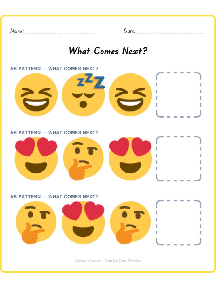 Mixed Review pattern worksheet 84 for kids