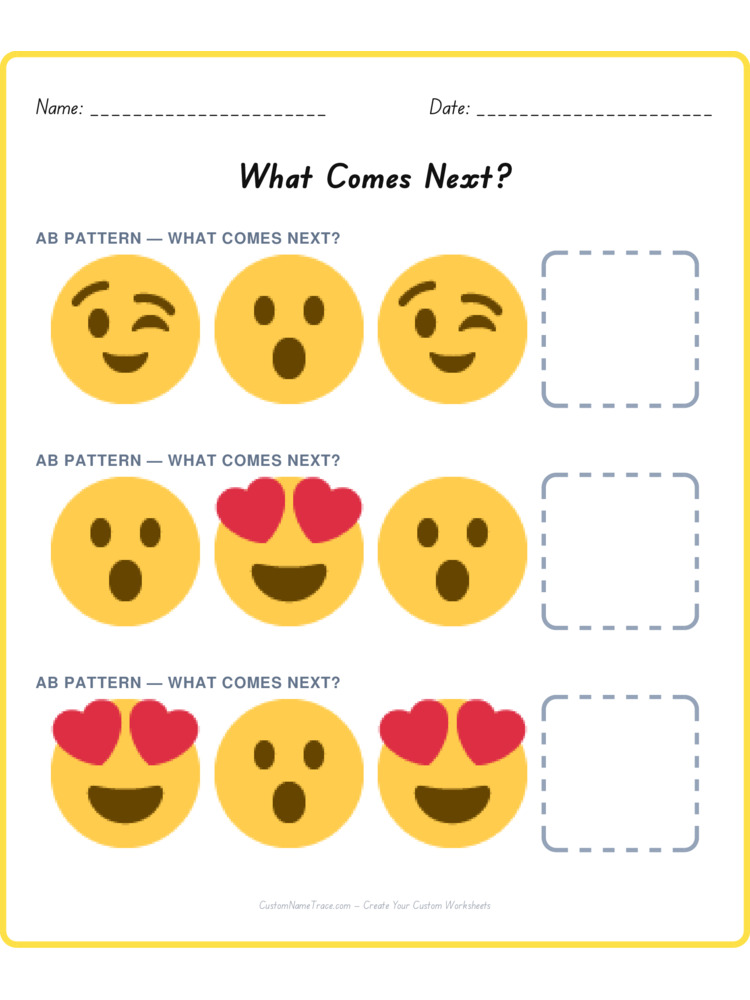 Mixed Review pattern worksheet 9 for kids