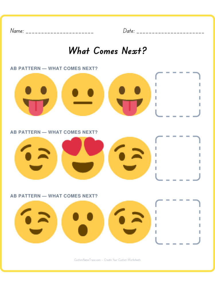 Mixed Review pattern worksheet 91 for kids