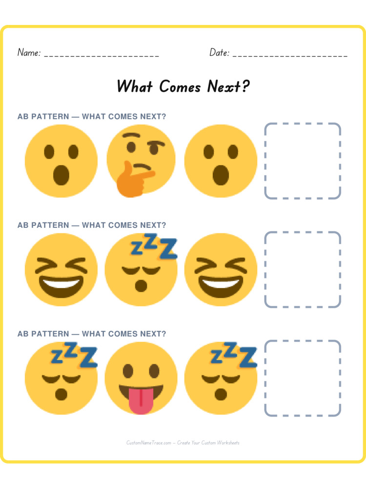 Mixed Review pattern worksheet 92 for kids