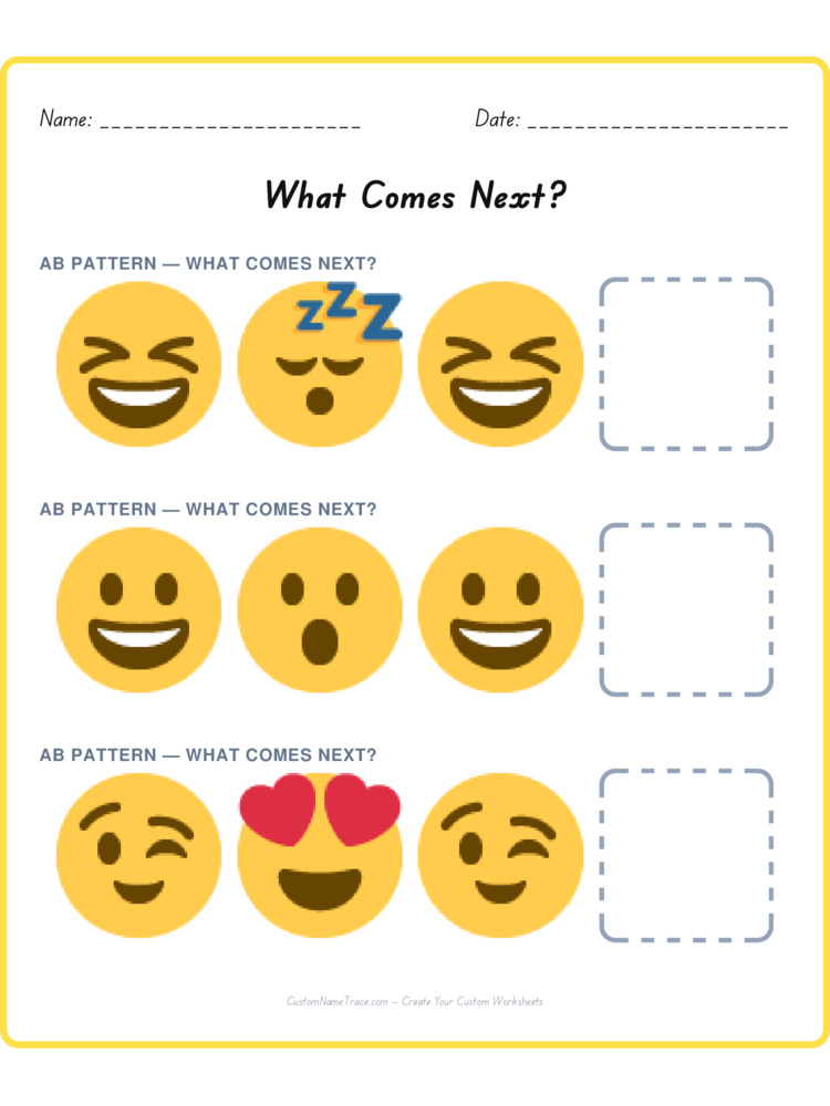 Mixed Review pattern worksheet 93 for kids