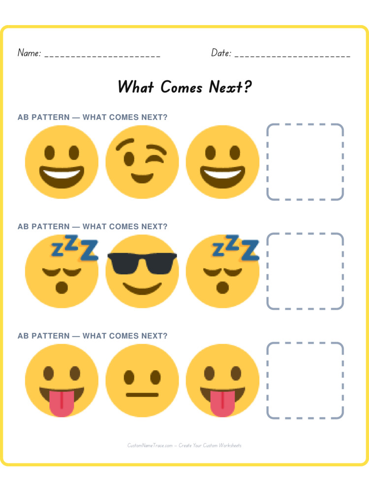 Mixed Review pattern worksheet 94 for kids