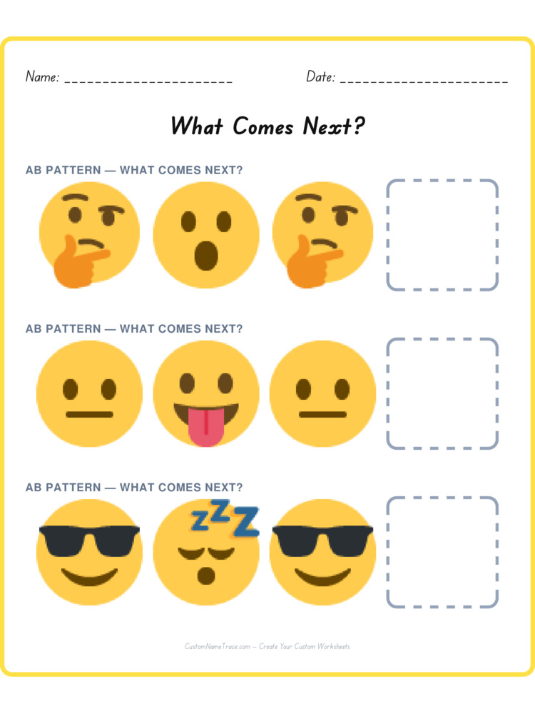 Mixed Review pattern worksheet 96 for kids