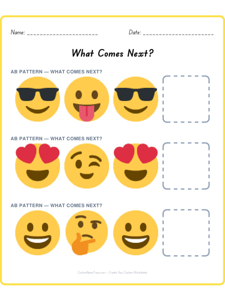 Mixed Review pattern worksheet 97 for kids