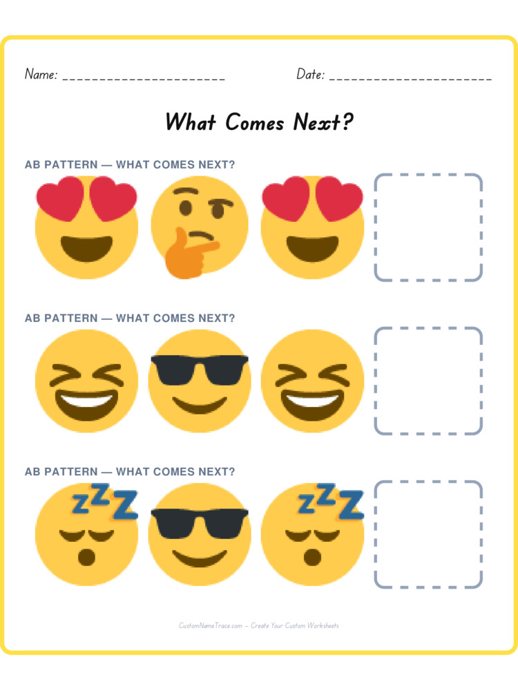 Mixed Review pattern worksheet 98 for kids