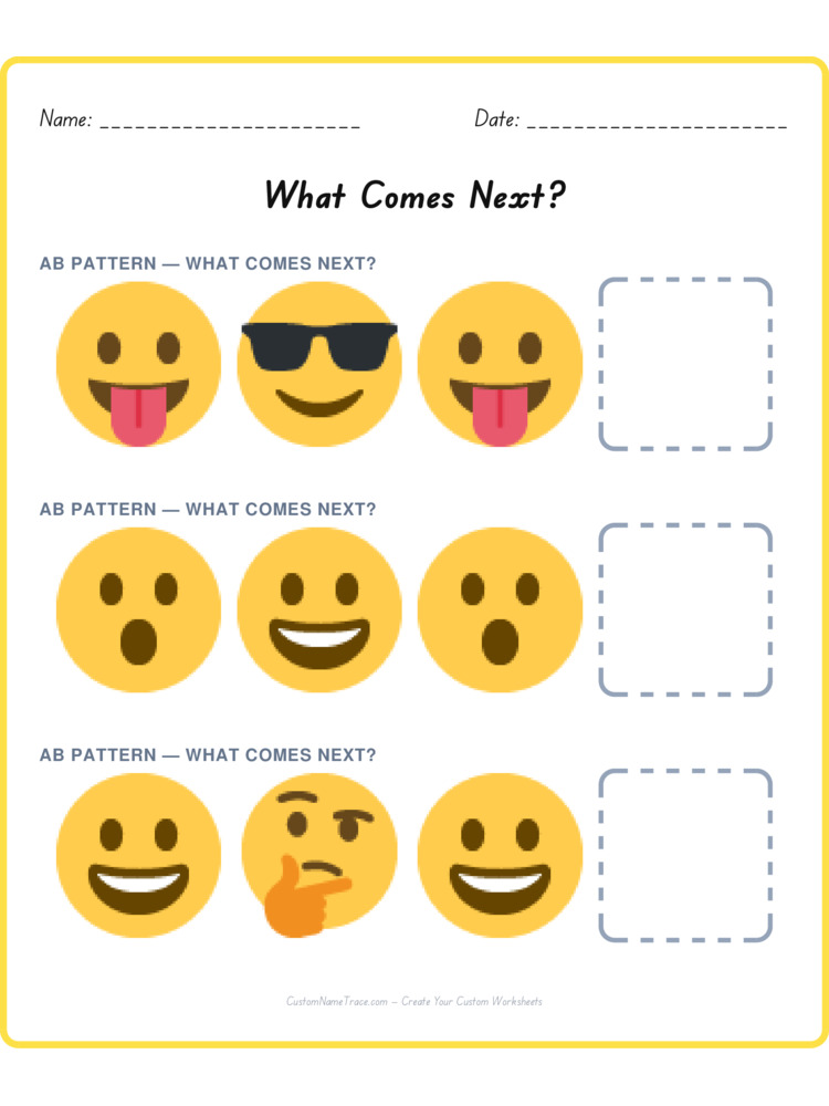 Mixed Review pattern worksheet 99 for kids