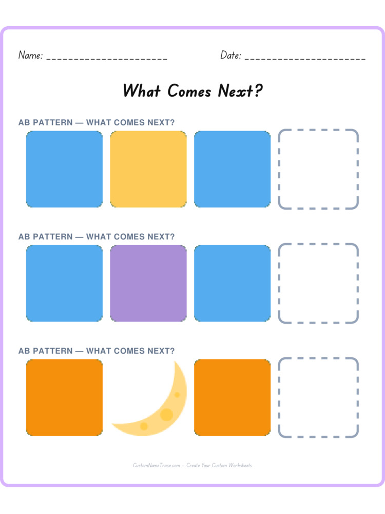 Mixed Review pattern worksheet 248 for kids