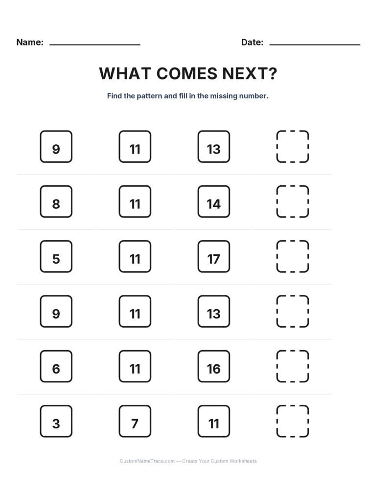 Grade 1 Growing Sequence logic worksheet 23 for kids