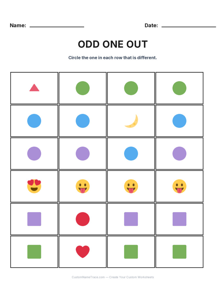 1 Odd One Out