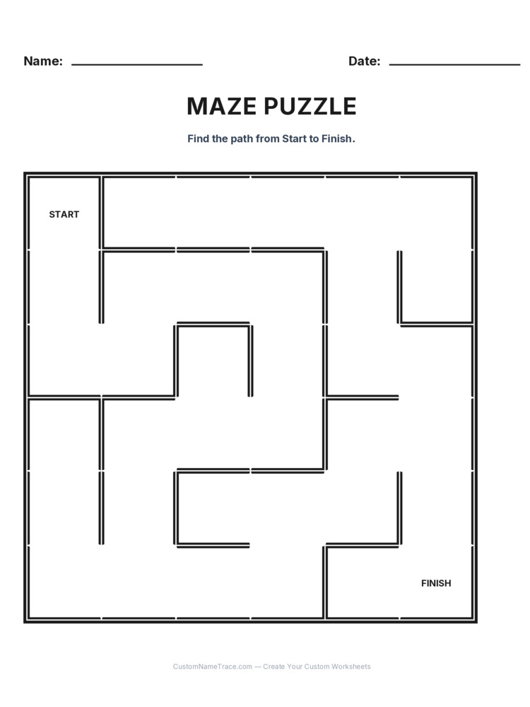 Kindergarten Maze logic worksheet 15 for kids
