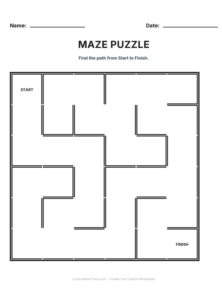 Kindergarten Maze logic worksheet 16 for kids