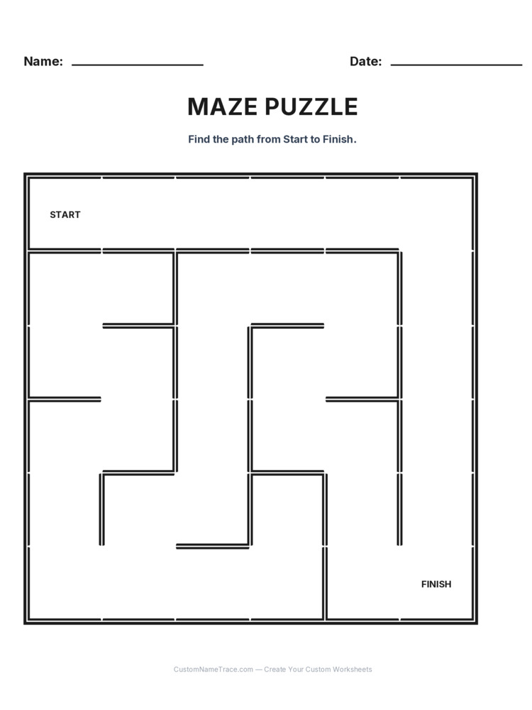 Kindergarten Maze logic worksheet 25 for kids