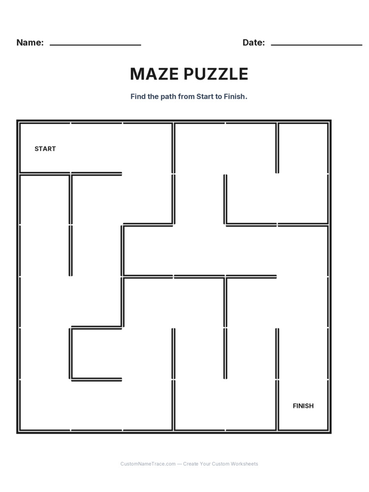 Kindergarten Maze logic worksheet 26 for kids