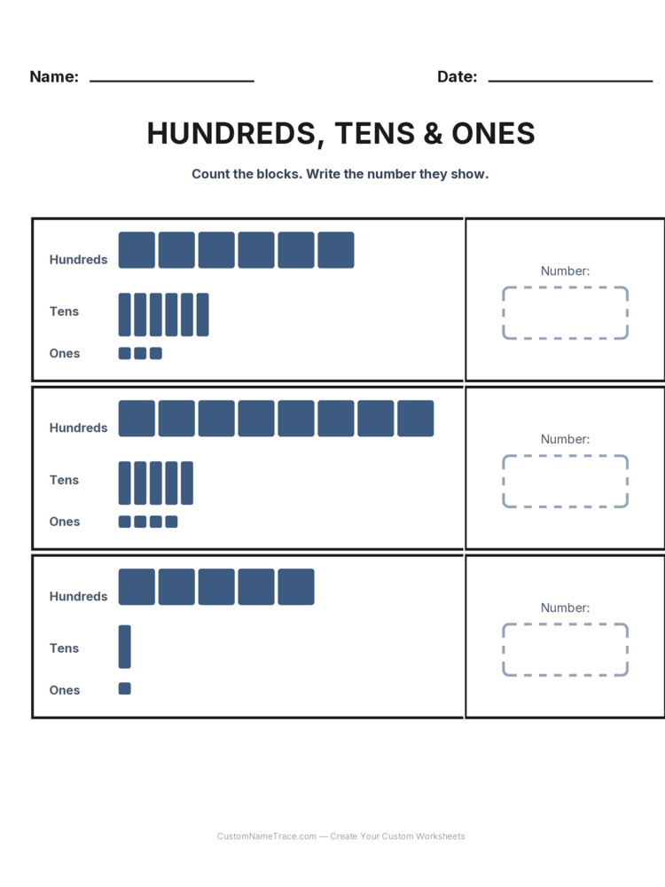 Grade 2 Place Value worksheet 10 for kids
