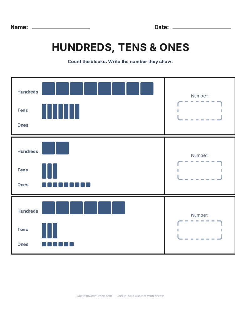 Grade 2 Place Value worksheet 11 for kids
