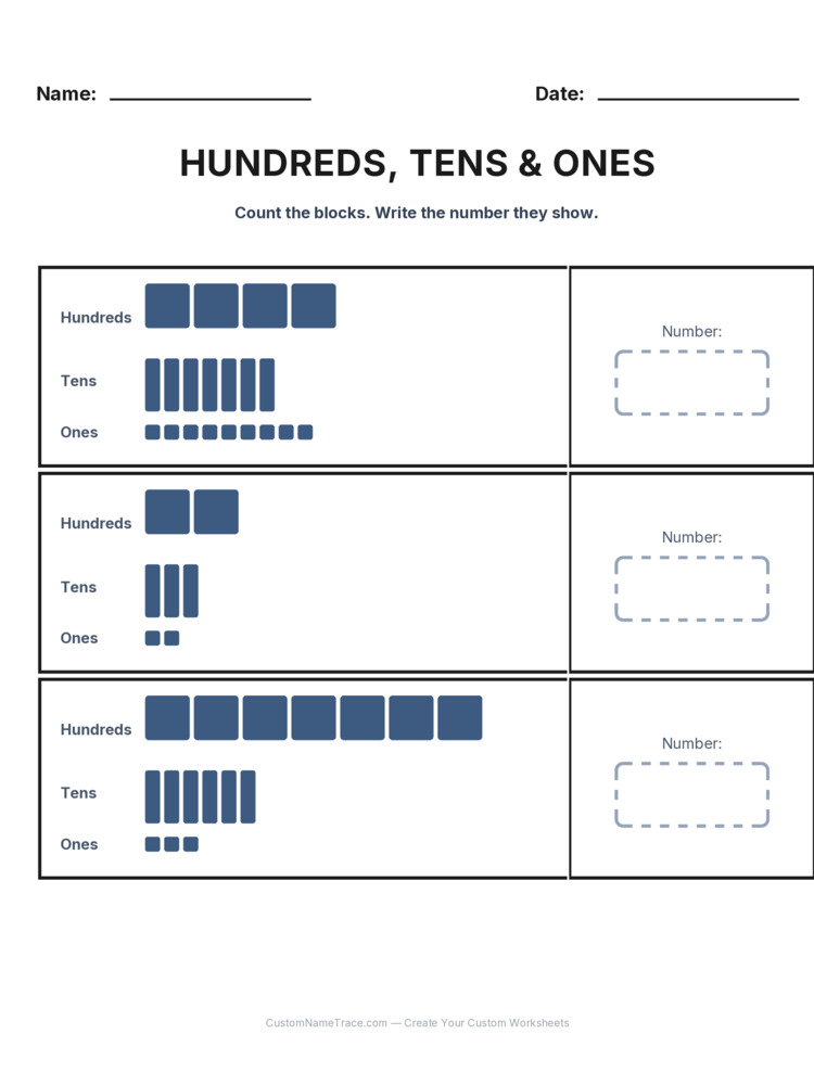 Grade 2 Place Value worksheet 12 for kids