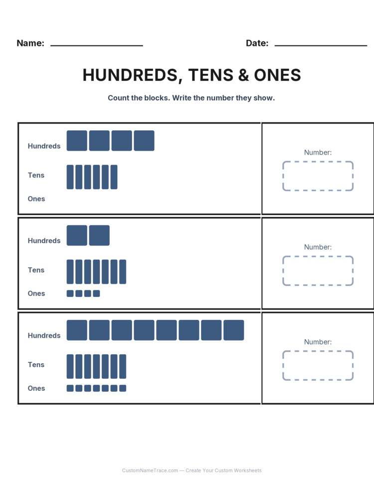 Grade 2 Place Value worksheet 13 for kids