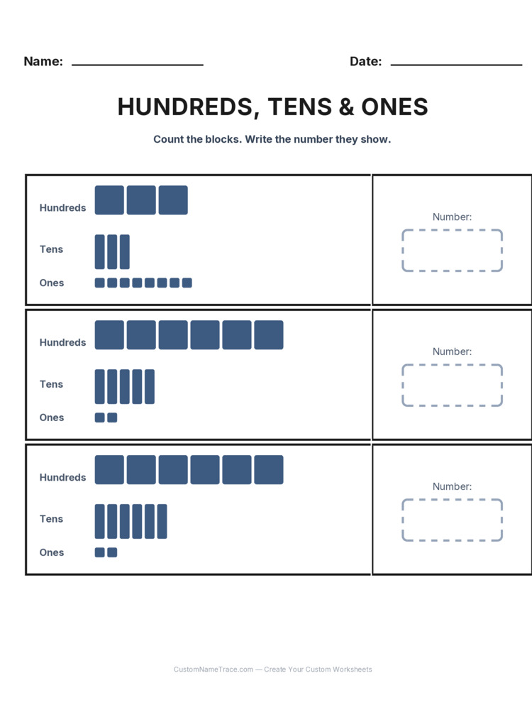 Grade 2 Place Value worksheet 15 for kids