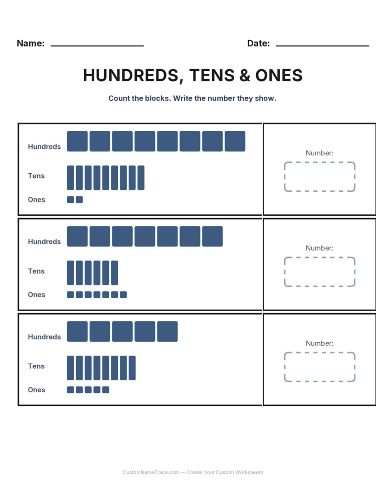Grade 2 Place Value worksheet 16 for kids