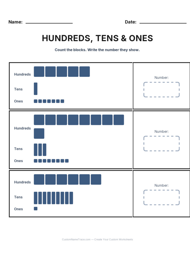 Grade 2 Place Value worksheet 18 for kids