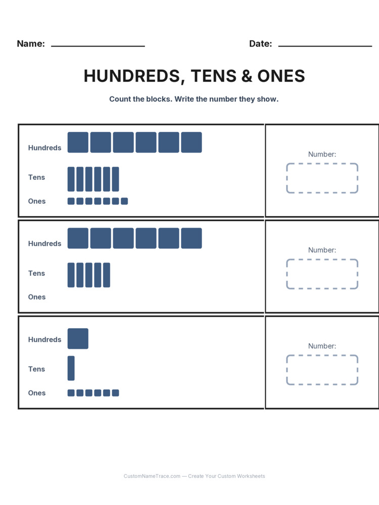 Grade 2 Place Value worksheet 19 for kids