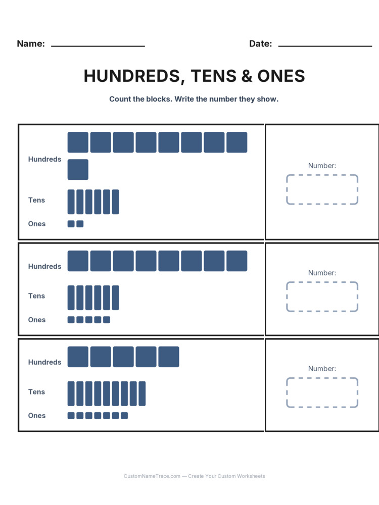 Grade 2 Place Value worksheet 21 for kids