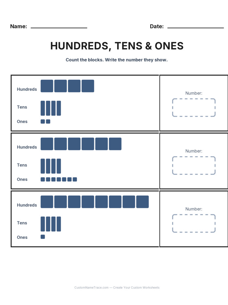 Grade 2 Place Value worksheet 22 for kids
