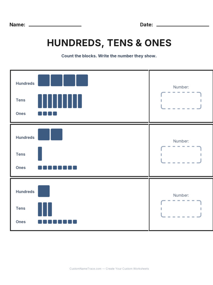 Grade 2 Place Value worksheet 28 for kids