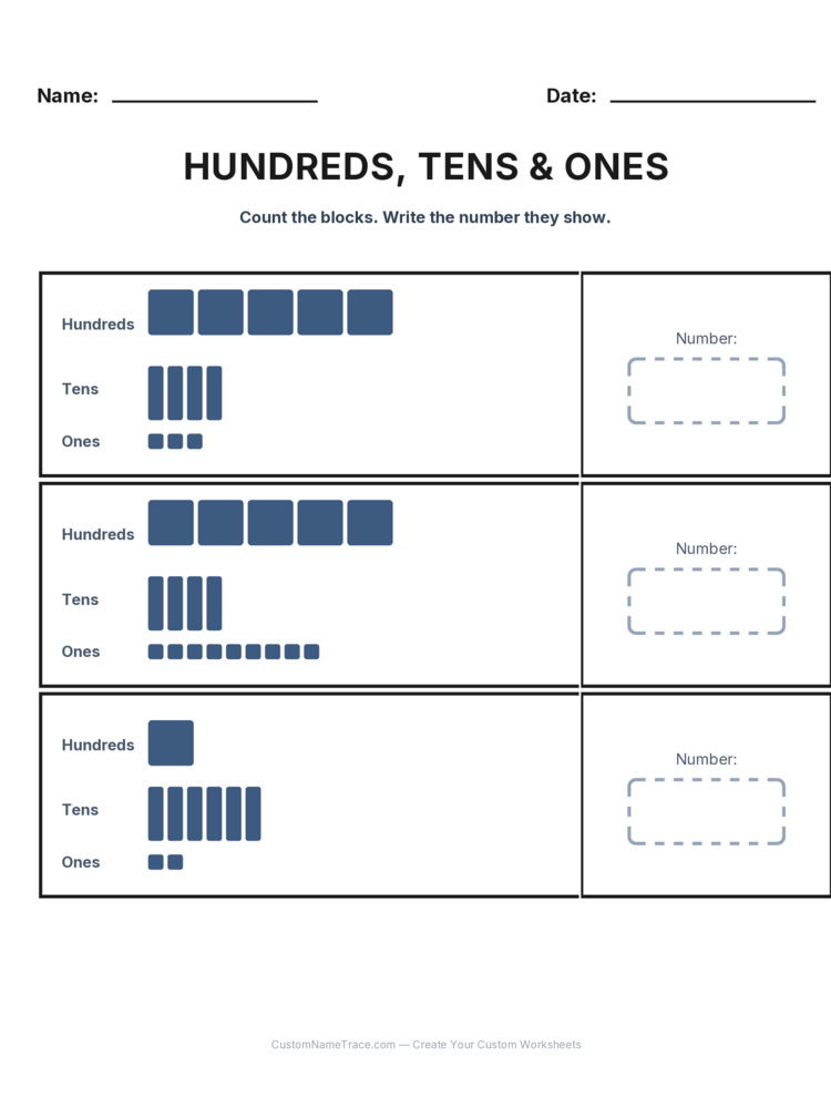 Grade 2 Place Value worksheet 30 for kids