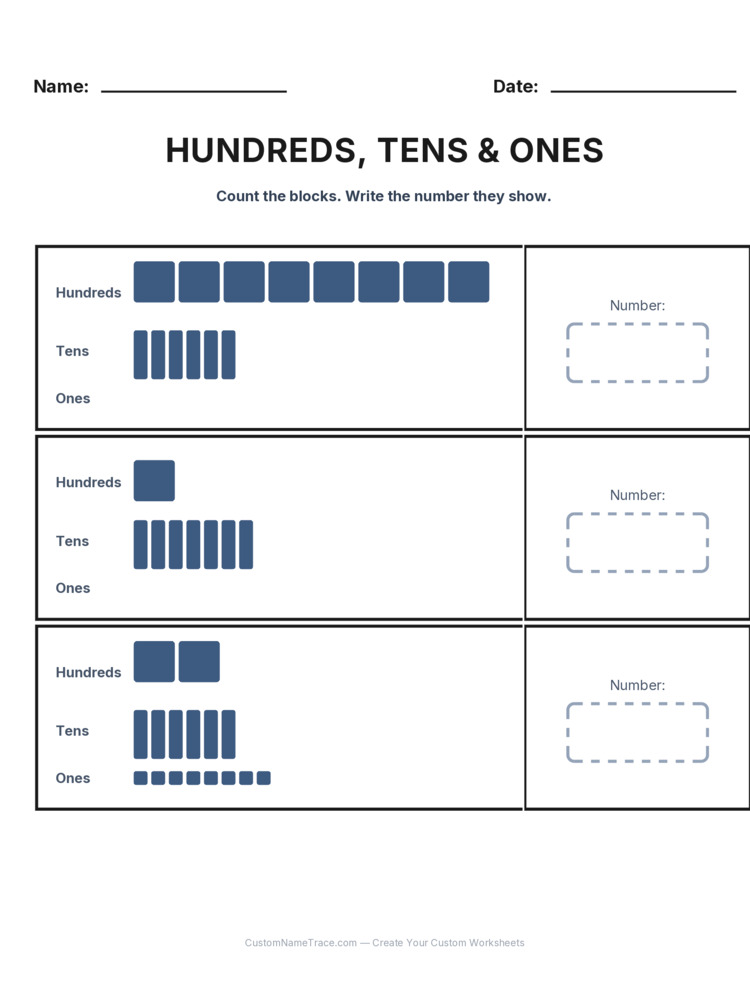 Grade 2 Place Value worksheet 4 for kids