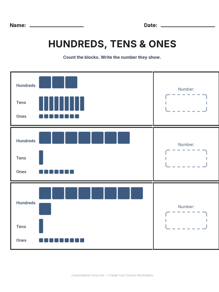 Grade 2 Place Value worksheet 8 for kids